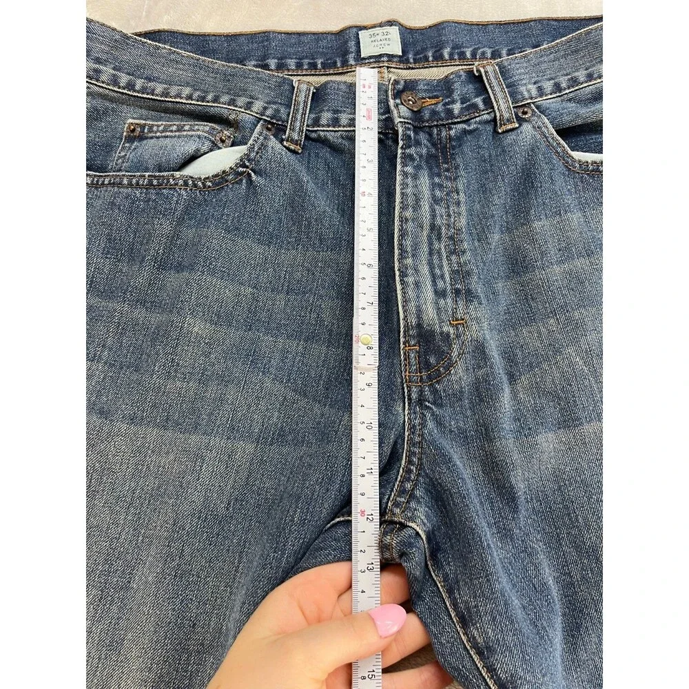 J.Crew Jeans Mens W35 L32 Classic Straight Medium Wash  Cotton Denim Relaxed